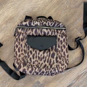 Banana Republic Leopard Print Tote in Tan and Black